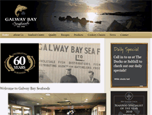 Tablet Screenshot of galwaybayseafoods.com